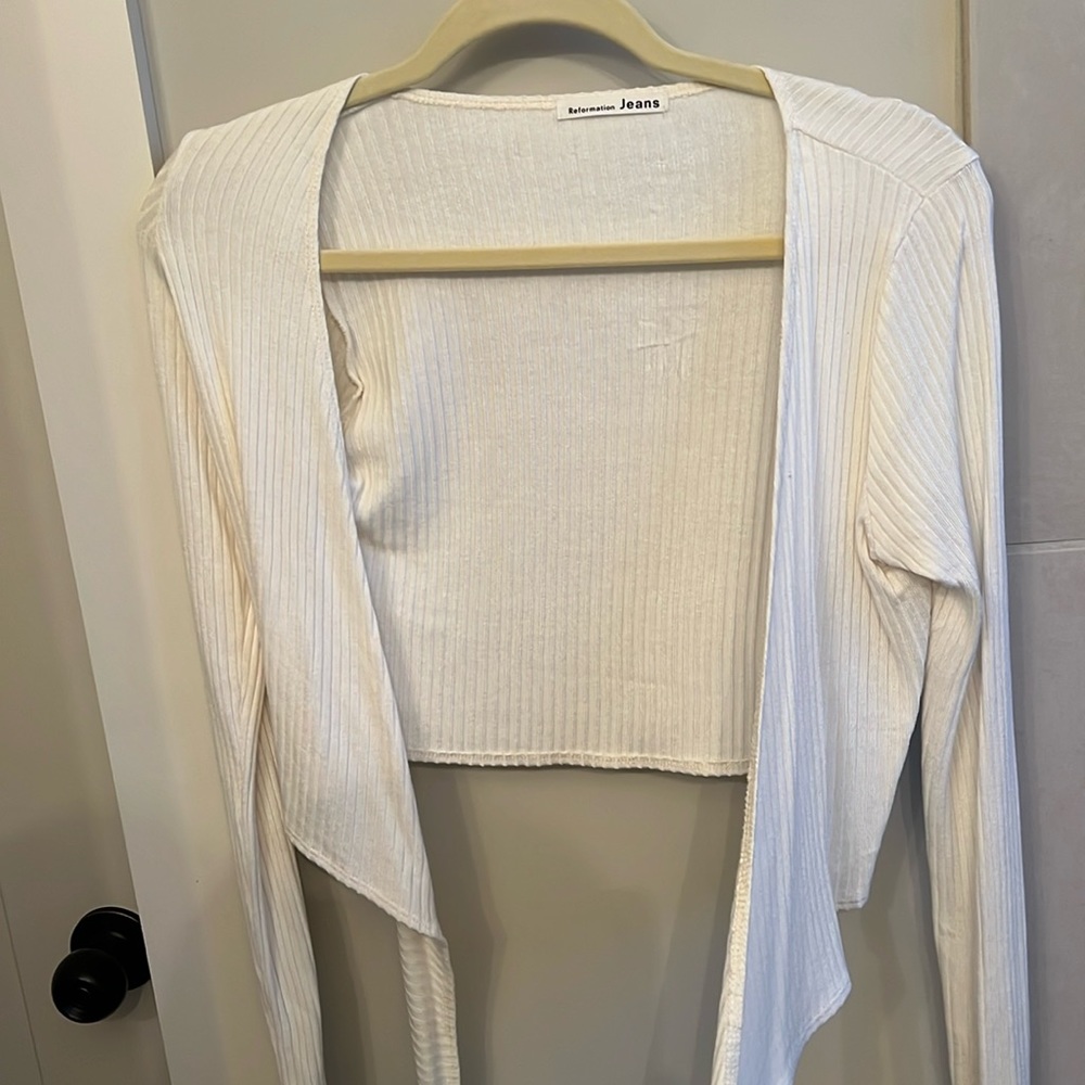 Reformation Size Small Front Tie Shirt
